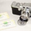Leica IIIC Camera with Leica 5cm f2 Summitar lens,cap,cards & leather case 1946 set Ex++ / Free Shipping (USA)