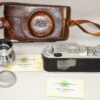 Leica IIIC Camera with Leica 5cm f2 Summitar lens,cap,cards & leather case 1946 set Ex++ / Free Shipping (USA)