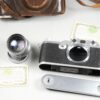 Leica IIIC Camera with Leica 5cm f2 Summitar lens,cap,cards & leather case 1946 set Ex++ / Free Shipping (USA)