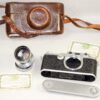 Leica IIIC Camera with Leica 5cm f2 Summitar lens,cap,cards & leather case 1946 set Ex++ / Free Shipping (USA)