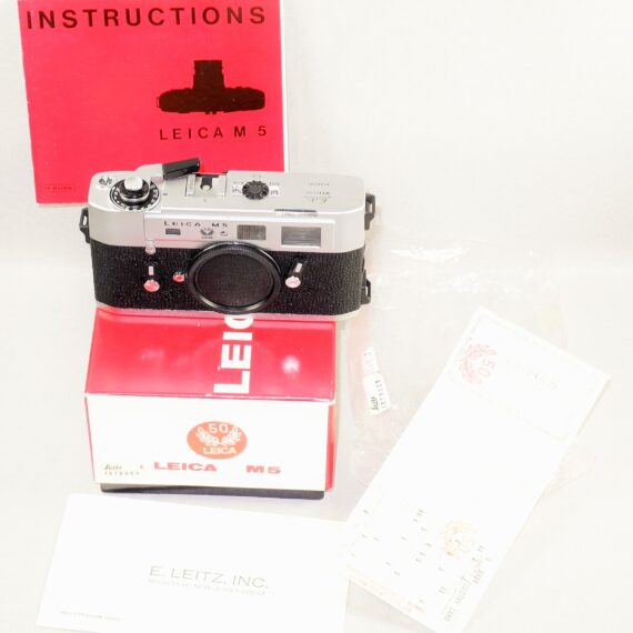 Leica M5 Silver Chrome "50 JAHRE "Anniversary with original box, manual & warranty cards Mint/LN- / SOLD