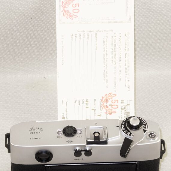 Leica M5 Silver Chrome "50 JAHRE "Anniversary with original box, manual & warranty cards Mint/LN- / SOLD