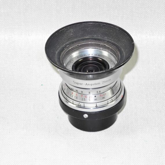 Leica 21/4 Super-Angulon-M Chrome German lens Sold with Leica IWKOO hood,filter,caps  & Leica metal 21mm finder Ex++/Mint- nice lens / Free shipping