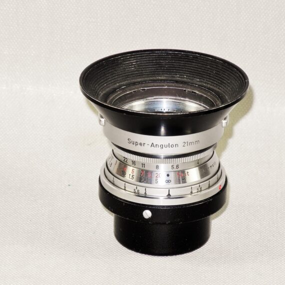 Leica 21/4 Super-Angulon-M Chrome German lens Sold with Leica IWKOO hood,filter,caps  & Leica metal 21mm finder Ex++/Mint- nice lens / Free shipping