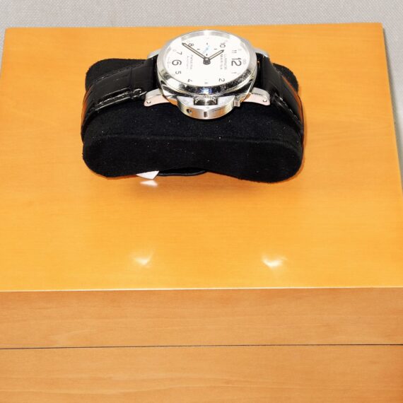 Panerai Luminor Marina White face watch, with original box, manual, 2 screw-drivers and extra unused strap Nice! / Free Shipping