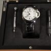 Panerai Luminor Marina White face watch, with original box, manual, 2 screw-drivers and extra unused strap Nice! / Free Shipping