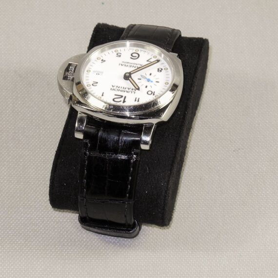 Panerai Luminor Marina White face watch, with original box, manual, 2 screw-drivers and extra unused strap Nice! / Free Shipping