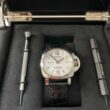 Panerai Luminor Marina White face watch, with original box, manual, 2 screw-drivers and extra unused strap Nice! / Free Shipping