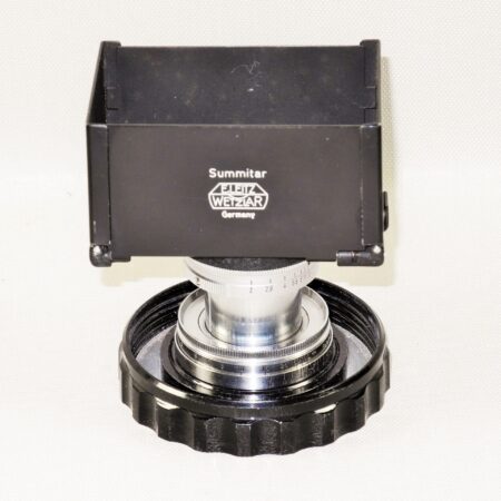 Leica 50/2 Summitar lens (1952 Just CLA'd) Sold with caps and Leica Metal hood Ex++ / Free shipping (USA)
