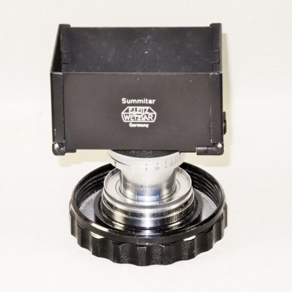 Leica 50/2 Summitar lens (1952 Just CLA'd) Sold with caps and Leica Metal hood Ex++ / Free shipping (USA)