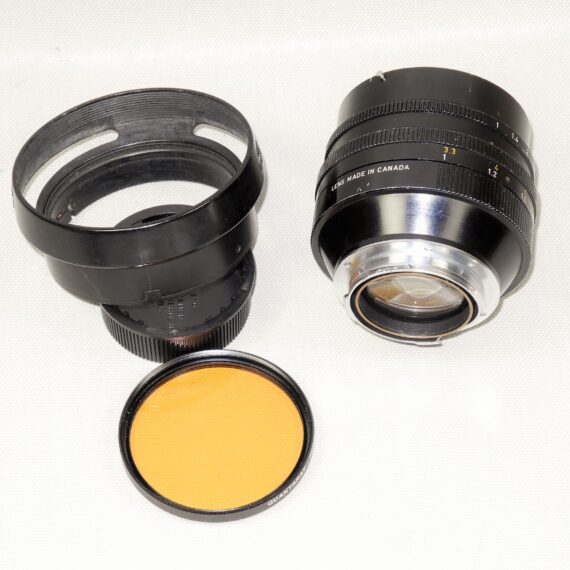 Leica 50/1,0 Noctilux-M First Version (E58 filter size-1977) with Leica hood, Lens case, Caps  Ex+/++ / SOLD