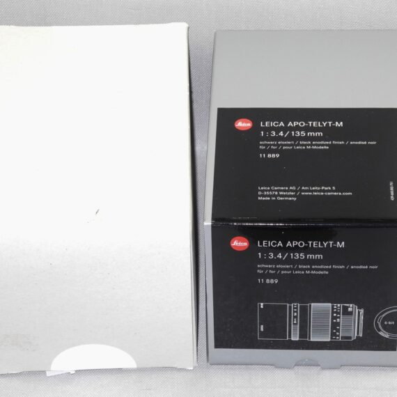 Leica 135/3.4 APO-TELYT-M Telephoto  Cat #11889 6 bit late lens with box Mint/- / SOLD