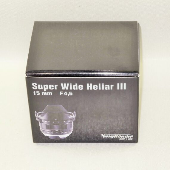 Voigtlander 15mm f/4.5 Super Wide-Heliar  Aspherical III Lens W/Box,caps & Voigtlander 15mm metal finder Mint- / Free shipping (USA)
