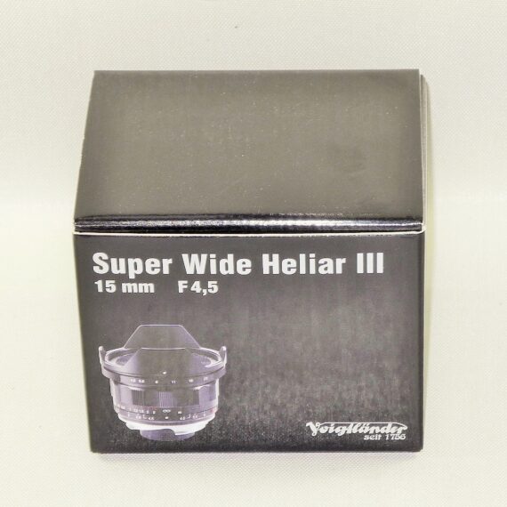 Voigtlander 15mm f/4.5 Super Wide-Heliar  Aspherical III Lens W/Box,caps & Voigtlander 15mm metal finder Mint- / Free shipping (USA)