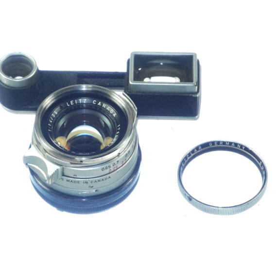 Leica 35/1,4 Summilux RF M Rim Set chrome RF Rare lens sold with filter & caps Ex++ /RARE CALL
