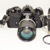 Nikon FE black camera with 43-86mm lens Ex+