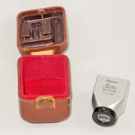 Leica 21mm Chrome Metal Bright-line finder SBKOO with case Ex++