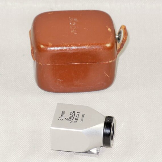 Leica 21mm Chrome Metal Bright-line finder SBKOO with case Ex++