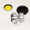 Leica 50/2 Summitar collapsible lens (1948) with Leica yellow filter & SM to M adapt. Ex+/++