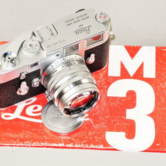 Leica M3 SS ST PV Ernst Leitz Canada chrome M/LN-camera (circa 1960) with Leica 50/1,5 Summarit M E.L.C / Midland Mint- with case and box RARE SET./ SOLD