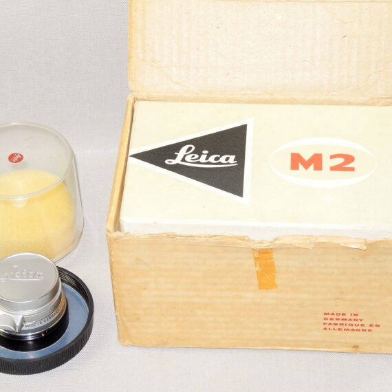 Leica M2 push button chrome Mint/ LN- camera (1958) with Leica 35/2,8 Summaron chrome M lens Mint- Nice Set with Leica original M2 box,manual /SOLD