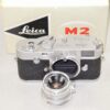 Leica M2 push button chrome Mint/ LN- camera (1958) with Leica 35/2,8 Summaron chrome M lens Mint- Nice Set with Leica original M2 box,manual /SOLD