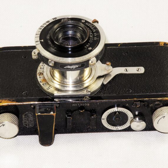 Leica B Compur Rim set black (1928) Rare camera with original case & Leica black Rangefinder Ex+ / SOLD