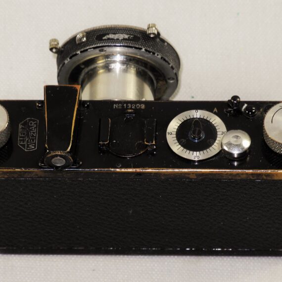 Leica B Compur Rim set black (1928) Rare camera with original case & Leica black Rangefinder Ex+ / SOLD