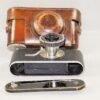 Leica B Compur Rim set black (1928) Rare camera with original case & Leica black Rangefinder Ex+ / SOLD
