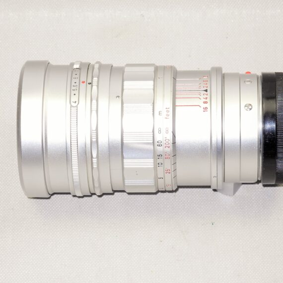 Leica 90mm f/2 Summicron Version 1 Canada Chrome SEOOF- Pre-Set M (1959) lens Mint-