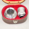 Canon 28/3,5 screw-mount with Canon 28mm chrome finder with original leather case Ex++