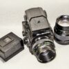 Bronica ETR SI camera with AE finder,75mm,150mm,2x film backs in boxes Ex++Mint- / Nice working set / free shipping