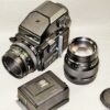 Bronica ETR SI camera with AE finder,75mm,150mm,2x film backs in boxes Ex++Mint- / Nice working set / free shipping