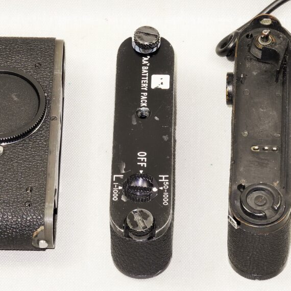 Leica MDa chrome camera (1968-69) With E. Leitz NY RARE motor and original battery pack Ex++