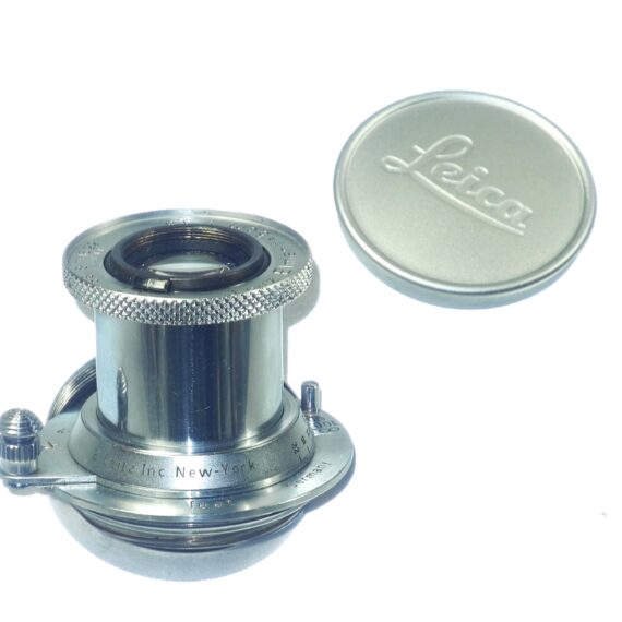 Leica 50/3,5 Elmar SM "Property of E.Leitz NY" with caps and E.Leitz NY lens case Ex++ / RARE lens / SOLD