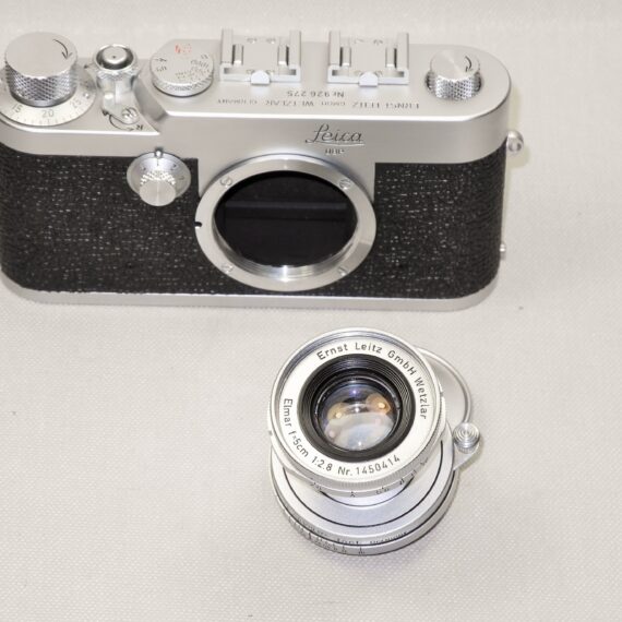 Leica IG camera (1958) with Leica 50mm F/2.8 Elmar SM lens Mint- / Free Shipping