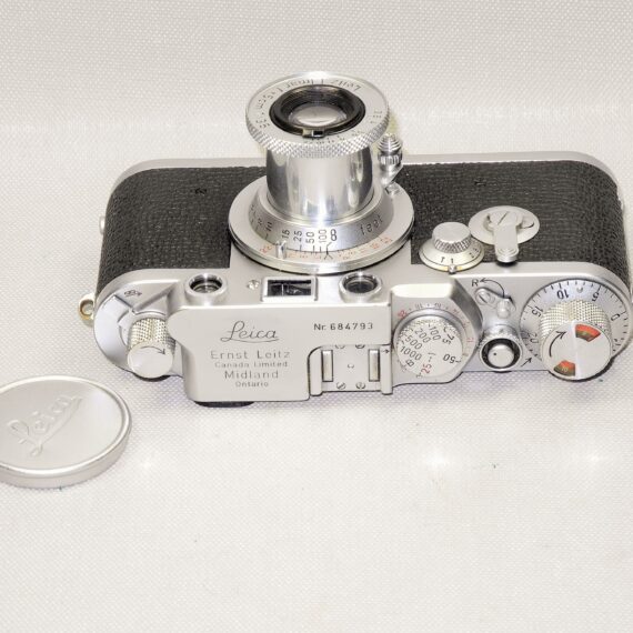 Leica IIIF RD ST MIDLAND Ontario RARE set Sold with Leica 50/3,5 collapsible Elmar Red Scale w/cap & Leica case Ex++ RARE set / Call