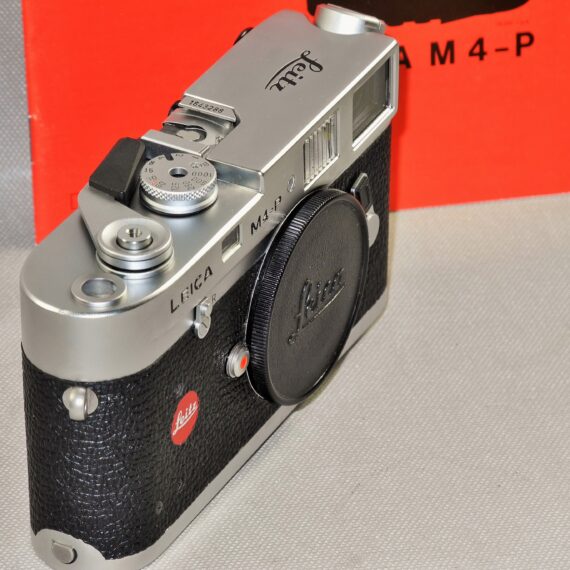 Leica M4-P Chrome camera (1984) Sold with warranty cards, manual, box, cap Cat#10416 Mint/- Rare camera / Free shipping (USA)