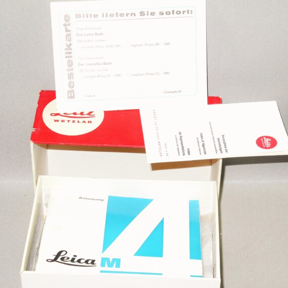 Leica M4 Black Paint Rare camera (1970) with original box in Exceptional Mint/LN- Condition /SOLD