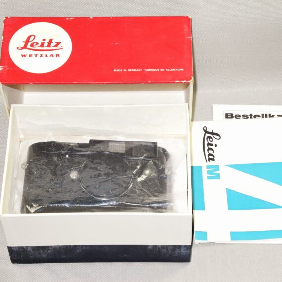 Leica M4 Black Paint Rare camera (1970) with original box in Exceptional Mint/LN- Condition /SOLD