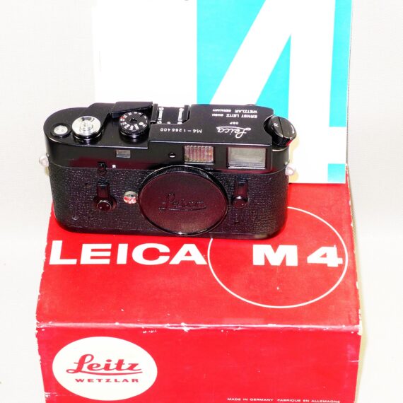 Leica M4 Black Paint Rare camera (1970) with original box in Exceptional Mint/LN- Condition /SOLD