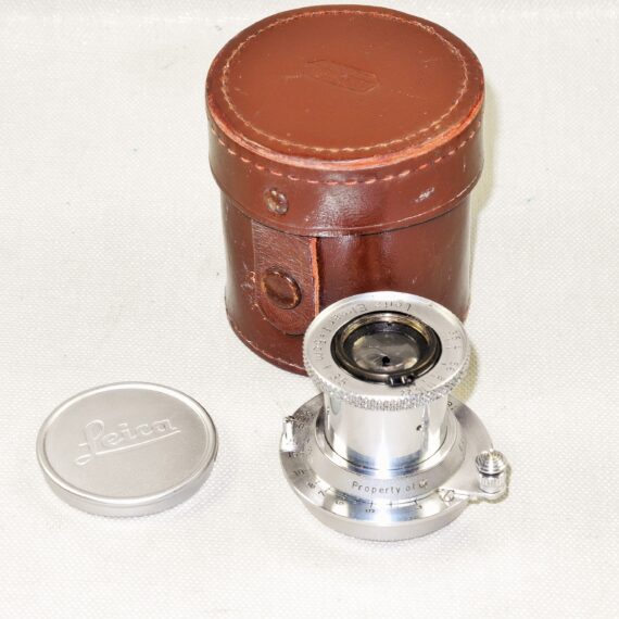 Leica 50/3,5 Elmar SM "Property of E.Leitz NY" with caps and E.Leitz NY lens case Ex++ / RARE lens / SOLD