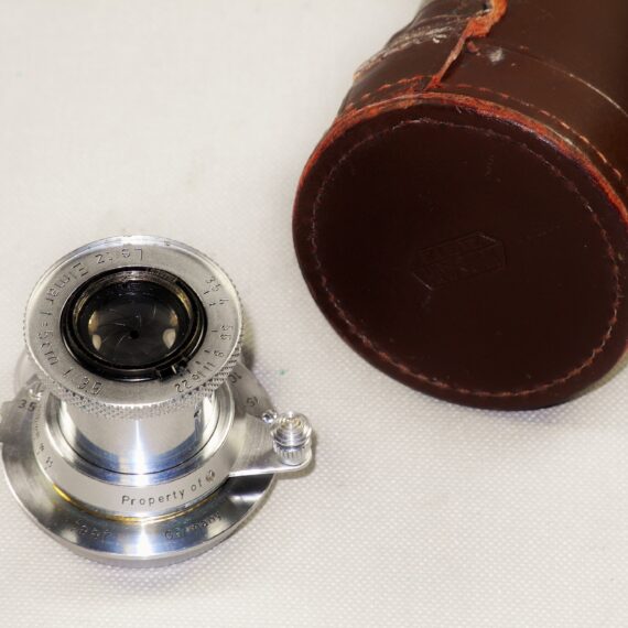 Leica 50/3,5 Elmar SM "Property of E.Leitz NY" with caps and E.Leitz NY lens case Ex++ / RARE lens / SOLD