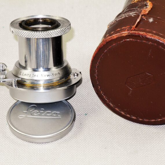 Leica 50/3,5 Elmar SM "Property of E.Leitz NY" with caps and E.Leitz NY lens case Ex++ / RARE lens / SOLD