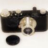 Leica I model C Non-Standard (1930) black nickel camera W/ "Max Myer" plate on back Sold W/Leica 50mm Elmar Nickel lens Ex+/++ / SOLD