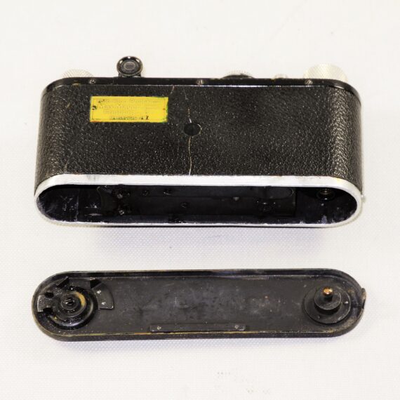 Leica I model C Non-Standard (1930) black nickel camera W/ "Max Myer" plate on back Sold W/Leica 50mm Elmar Nickel lens Ex+/++ / SOLD