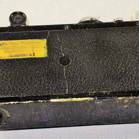 Leica I model C Non-Standard (1930) black nickel camera W/ "Max Myer" plate on back Sold W/Leica 50mm Elmar Nickel lens Ex+/++ / SOLD