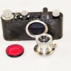 Leica I model C Non-Standard (1930) black nickel camera W/ "Max Myer" plate on back Sold W/Leica 50mm Elmar Nickel lens Ex+/++ / SOLD