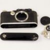 Leica III / F Black Nickel 1934 camera with Leica 50mm Nickel Elmar sm lens with case and cap Mint- / SOLD