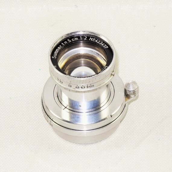 ​Leica 50/2 Summar (1936) chrome lens Ex+/++